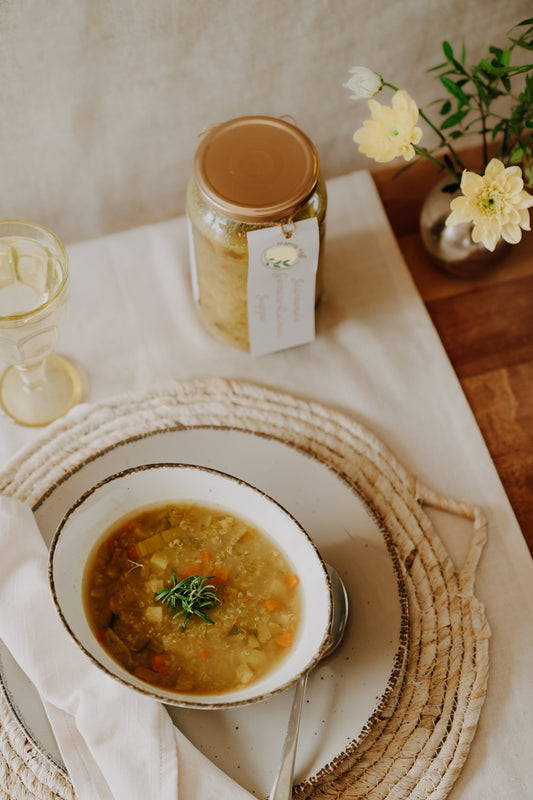 Stärkende Bio Gemüse-Quinoa-Suppe, 960 g