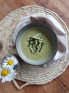Verwöhnende Bio Zucchini-Mandel-Suppe, 960 g